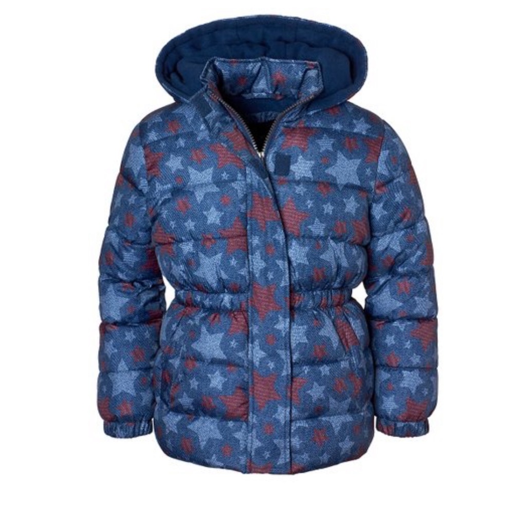 LIMITED TOO GIRLS SIZE 4 BLUE STAR PUFFER COAT
